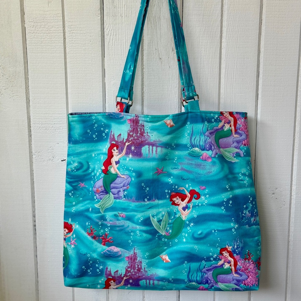 New Ariel Themed Blue Tote Bag Created By Lita Kinsey